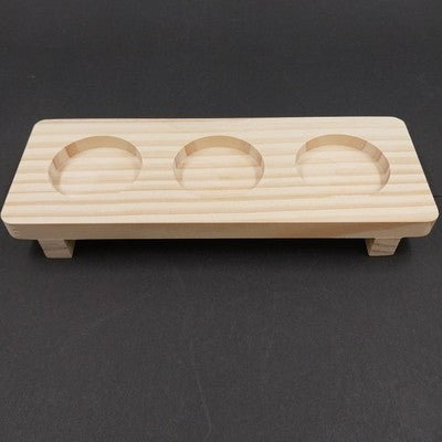 True Spirit Whiskey Tasting Flight Kit 3 Liquor Glasses 5 oz Wooden Tray Footed