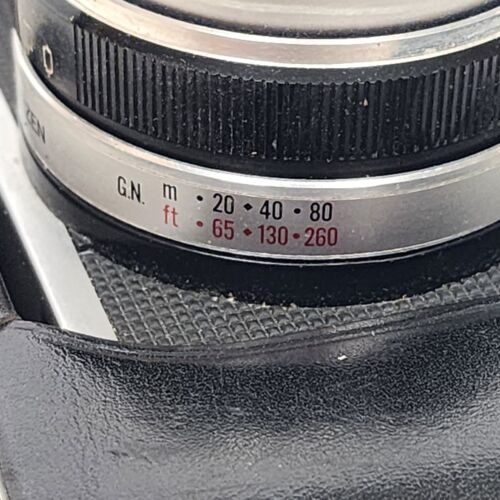 Konica EE-Matic Deluxe F 35mm Film Camera Hexanon 1:2.8 F=42mm AS IS Corrosion