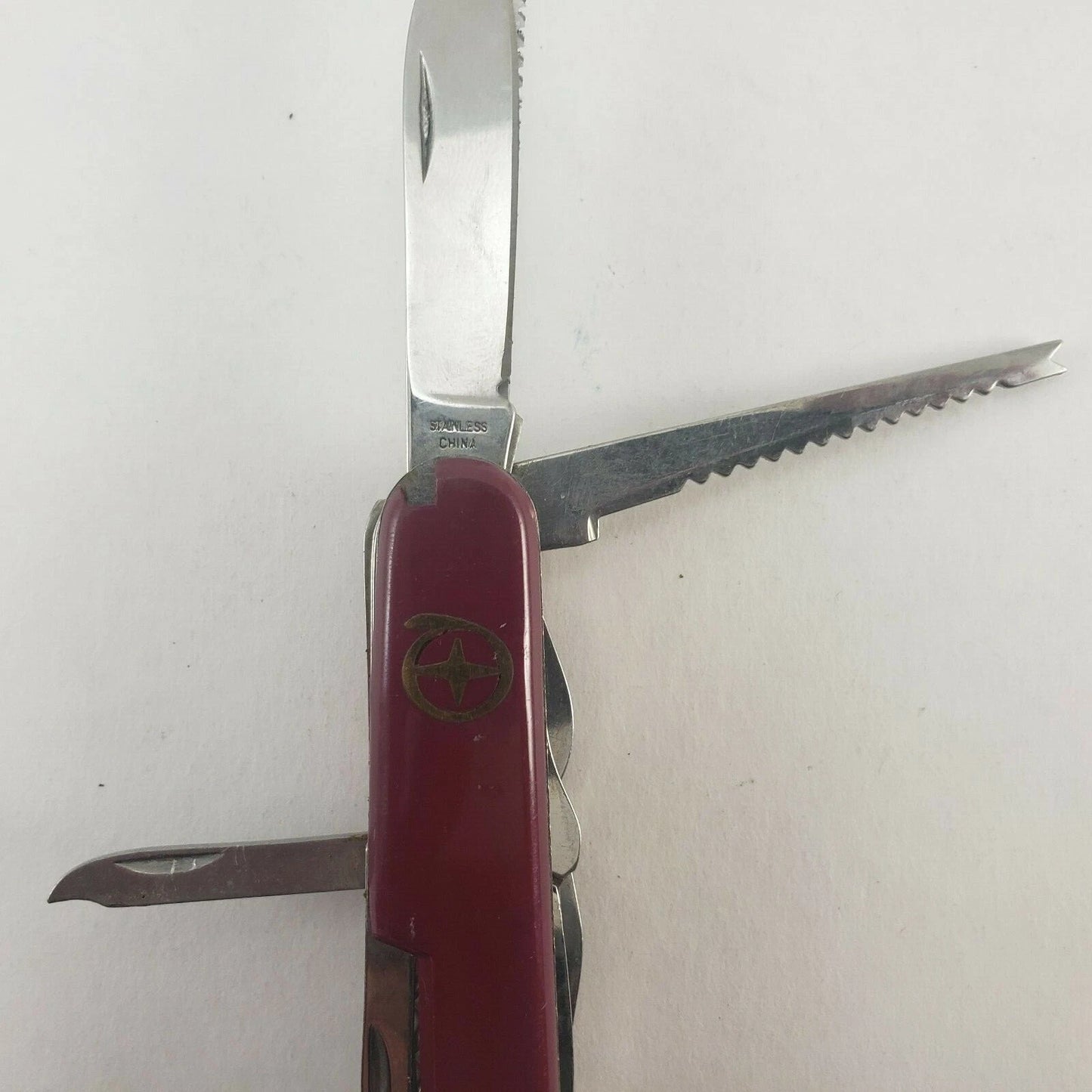 Red Army Style 12-in-1 Pocket Knife Multi Tool 3.5" Handle 2" Steel Blade China