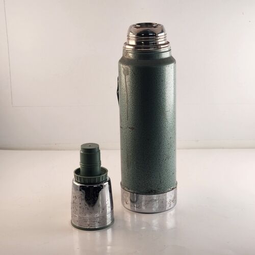 Vintage Stanley Aladdin Thermos A-944DH Green 32oz Hot Cold USA Quart