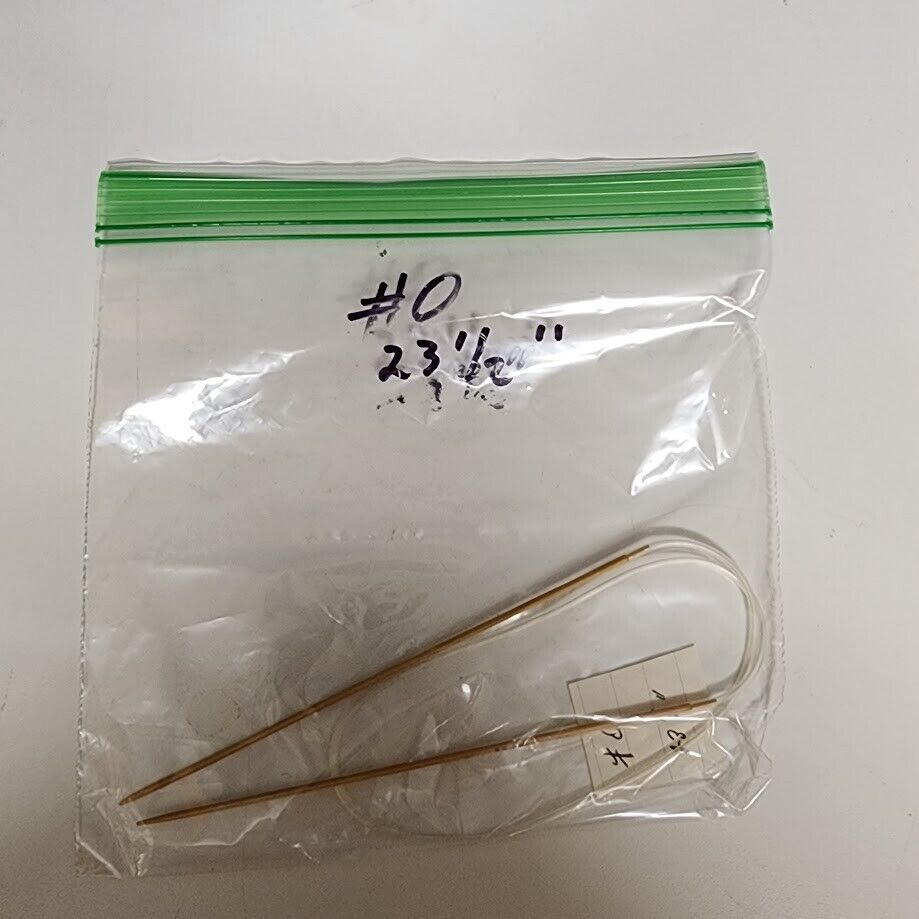 Circular Knitting Needle Bamboo Plastic Metal Size 0 - Size 7 Length 16" - 32"