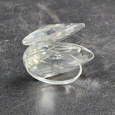 Swarovski Crystal Swan Figurine 2" with Red Eyes Elegant Collectible Vtg Decor