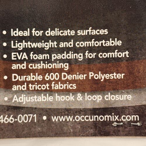 OccuNomix Blue Knee Pads Soft Cap EVA Foam 2-Strap Hook & Loop Work Safety