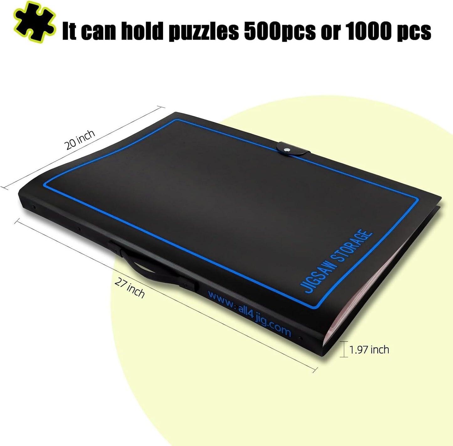ALL4JIG Puzzle Storage Folder Organizer for Jigsaw Enthusiasts