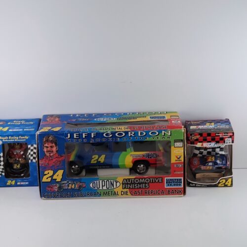 NASCAR Jeff Gordon No 24 Memorabilia Lot of Die Cast Cars DVD Other Memorabilia