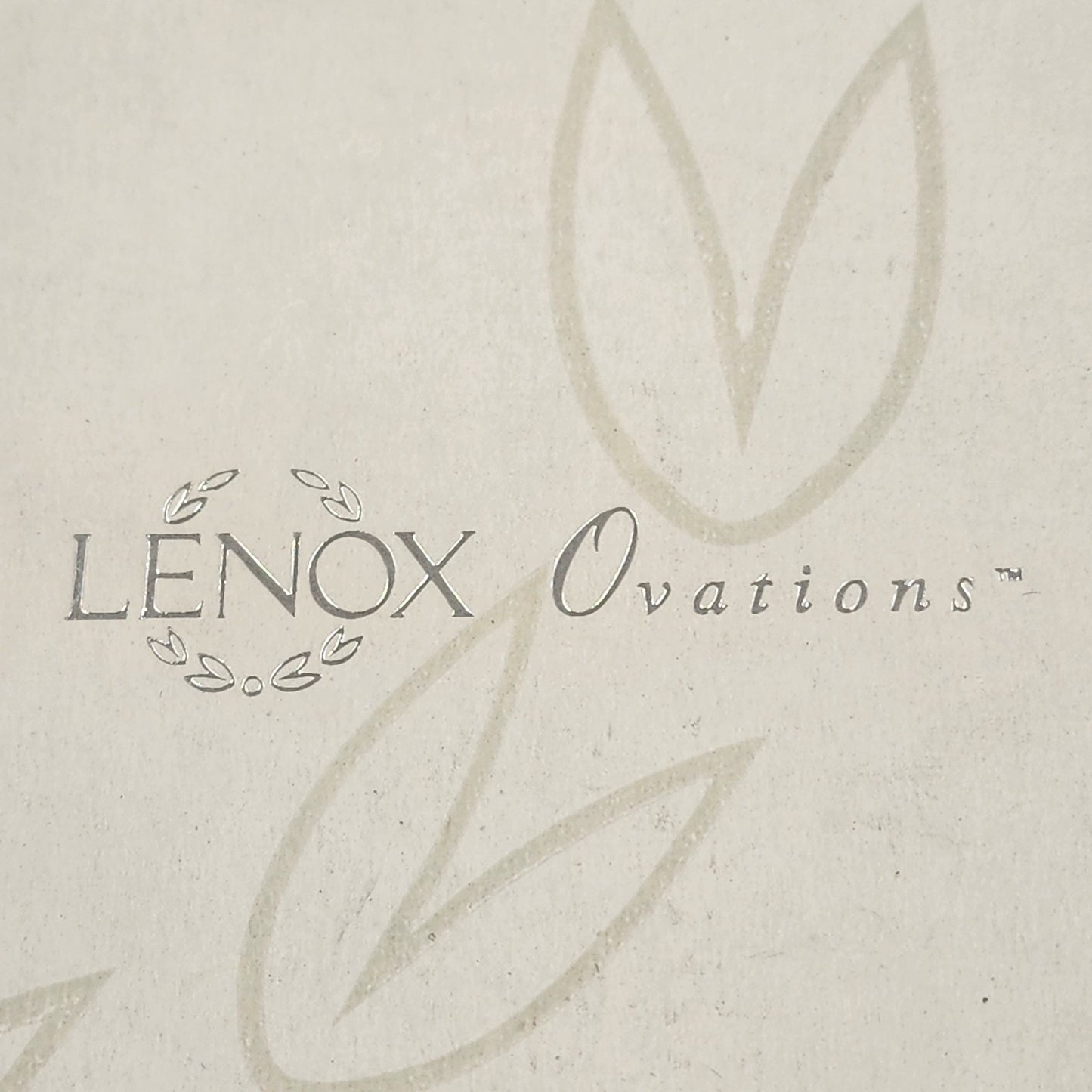 Lenox Ovations Salad Fork & Spoon Utensils Minimalist Stainless Crystal Handles