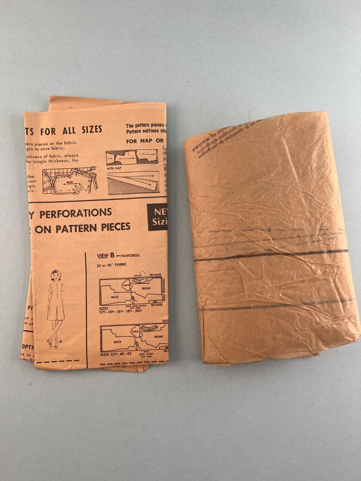 McCalls 9098 Vintage Sewing Pattern '67 Womens Half Size Dress or Pant-Dress 16½