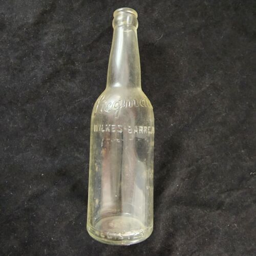 Stegmaier Beer Bottle Clear Glass Classic 1930s from Wilkes-Barre PA Vintage