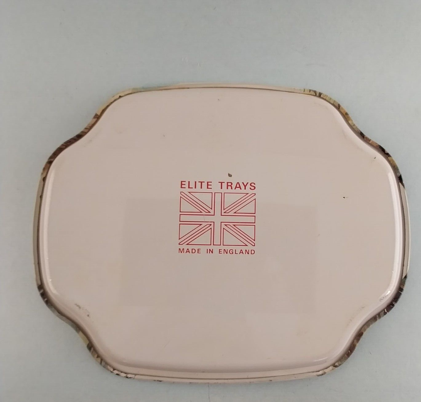 Lot of 4 Metal Vintage Paris Folk Art Elite Tea Sandwich Trinket Serving Trays