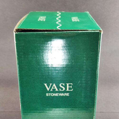 Ribbon and Holly Flower Vase with Leaves and Red Berries and a Red Bow 11½" H