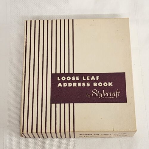 Mod Stylecraft Desk Pad Blotter Stationary Letter Holder Paper Note Address Book Kit