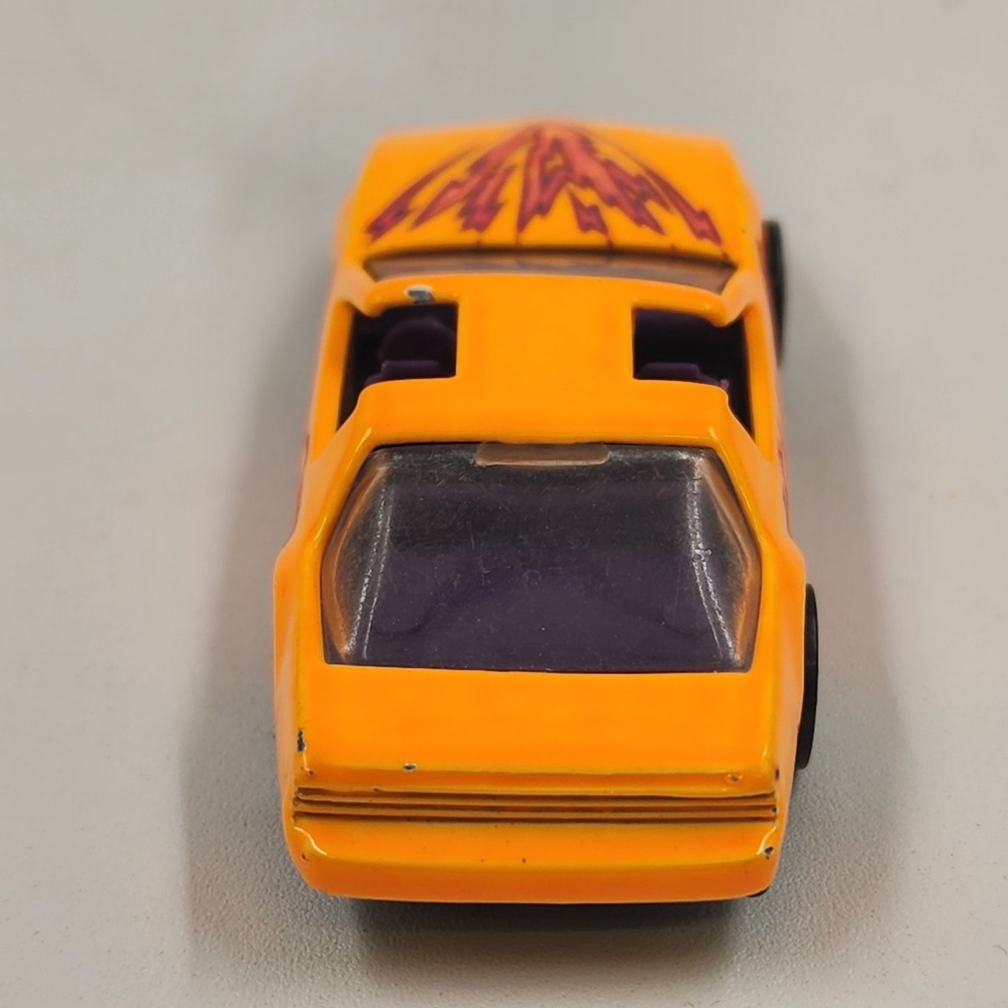 Hot Wheels No 167 Pontaic ‘80s Firebird Orange BW w Lightning Bolts Diecast 1992