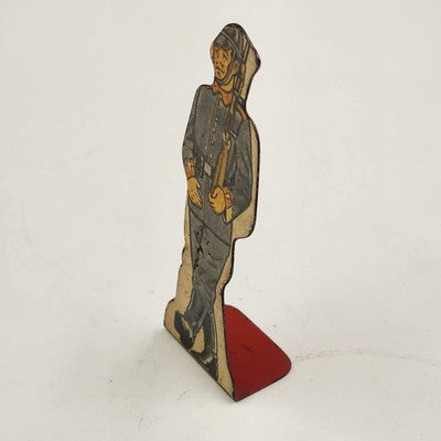 MARX German Foot Soldier Tin Litho Army Figure French Infantry Toy Prop No. 20