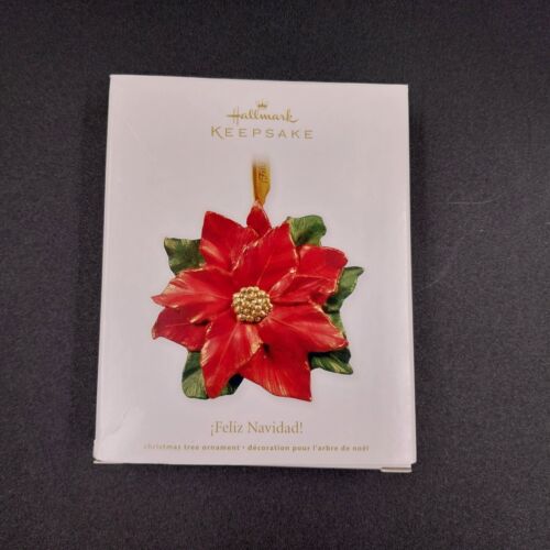 Hallmark Keepsake Christmas Ornament 2011 Feliz Navidad Handcrafted w Ribbon
