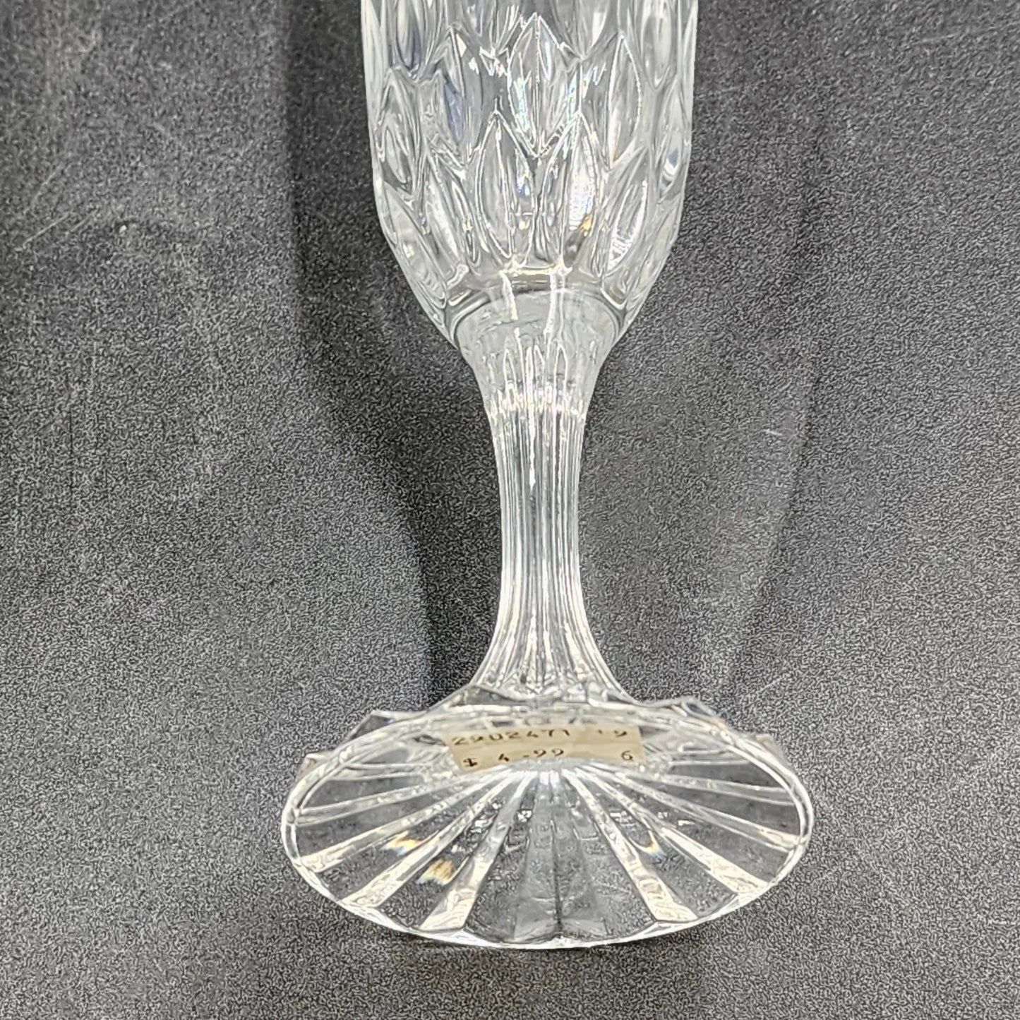 4 Cristal d’Arques Bretagne Champagne Flutes 5 oz Crystal Vintage France NIB