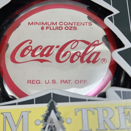 Coca-Cola Bottle Cap Ornament 1998 Trim-A-Tree Polar Bear Skateboarding Coke NIP