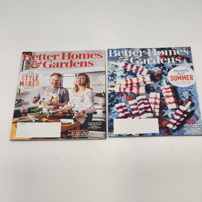 Better Homes and Gardens Magazine By Meredith Lot of 2 May and July 2021 Edition