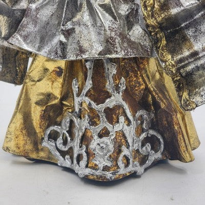 Silvestri Angelic Musician Tree Topper Figurine 12"x10" Paper Mache Philippines