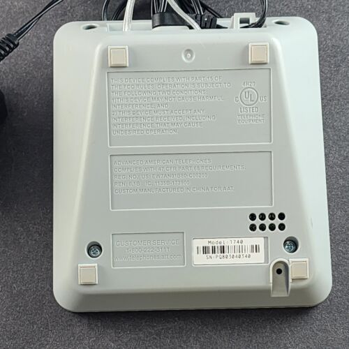 AT&T Digital Answering System Land Phone Answer Machine Model 1740 Powers On