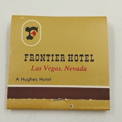 Frontier Casino Hotel The Friendly Hotel Las Vegas Nevada Matchbook Vintage
