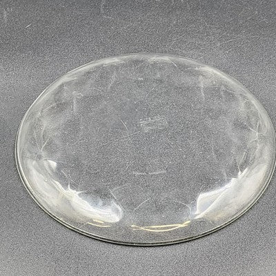 Pyrex Ovenware 8.5"x1" Clear Glass Lunch Plate Dimpled Thumbprint Design Vintage