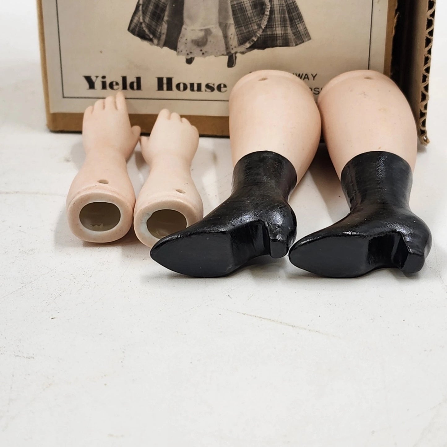 Meg March of Little Women Bisque Doll Kit by Yield House Body Parts Pattern 1977