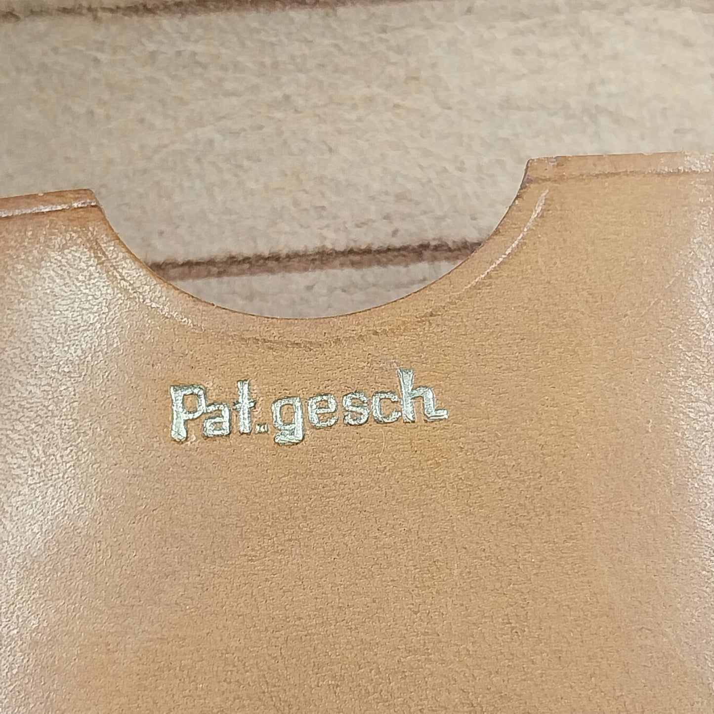 WETZLAR Lottehaus Brown Leather Cigarette Tobacco Pouch Case Holder Pat.gesch