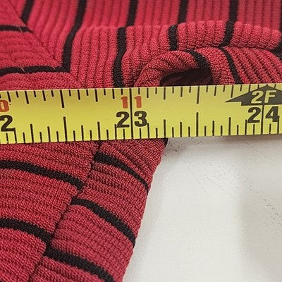 Grand Slam Golf Shirt Mens XL/XG Red Polo Black Pin Stripe Button 100% Polyester