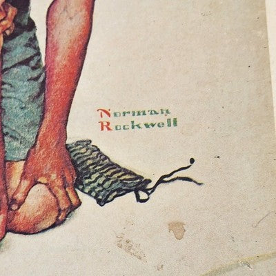 The Saturday Event Parker Brothers Jigsaw Puzzle 14" By Norman Rockwell 1993