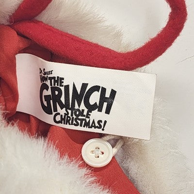 Dr Seuss Grinch Musical Pink Stocking Sock Puppet Vtg 2000