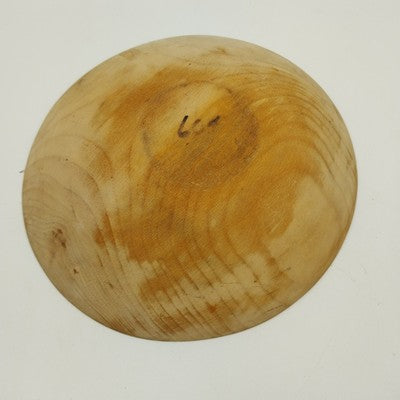 Oval Shape Bread Serving Bowl in Natural Wood Hand Crafted Kitchen Decor 9” x 2"