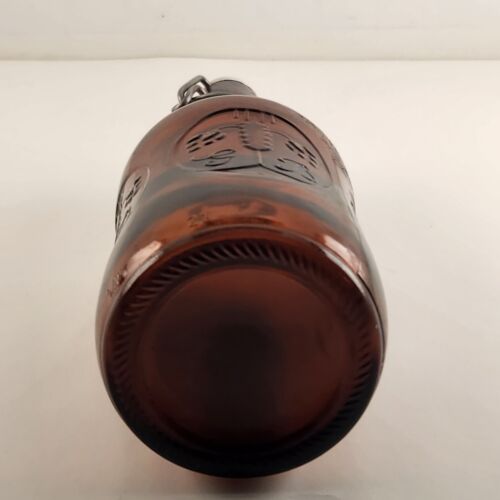 Grolsch Amber Brown Empty Beer Bottle with Porcelain Swing Top Lid Stopper