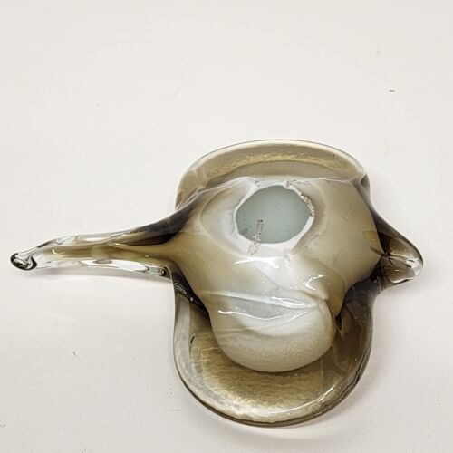 Art Glass Stingray Figurine Paperweight Hand Blown Ocean 5"L x 4.5" w x 1.25" h