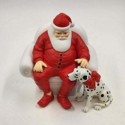 Department 56 Santa Winter Silhouette Dog’s Best Friend Dalmatian Figurine 1996