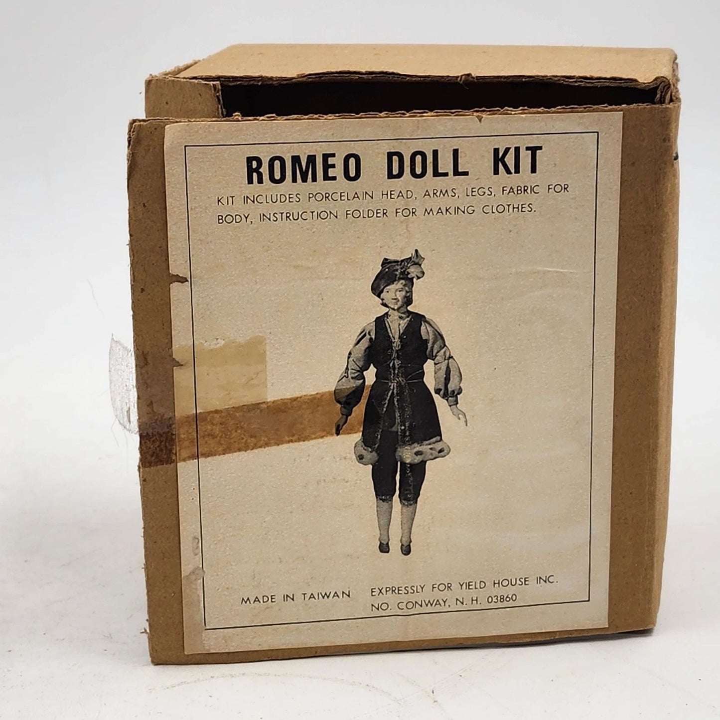 Romeo Doll Kit by Yield House with Head Arms Legs & Pattern Complete Set