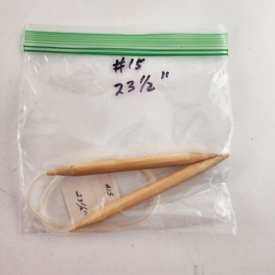 Circular Knitting Needle Bamboo Plastic Metal Size 8 - Size 15 Length 16" - 32"