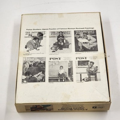 The Saturday Event Parker Brothers Jigsaw Puzzle 14" By Norman Rockwell 1993