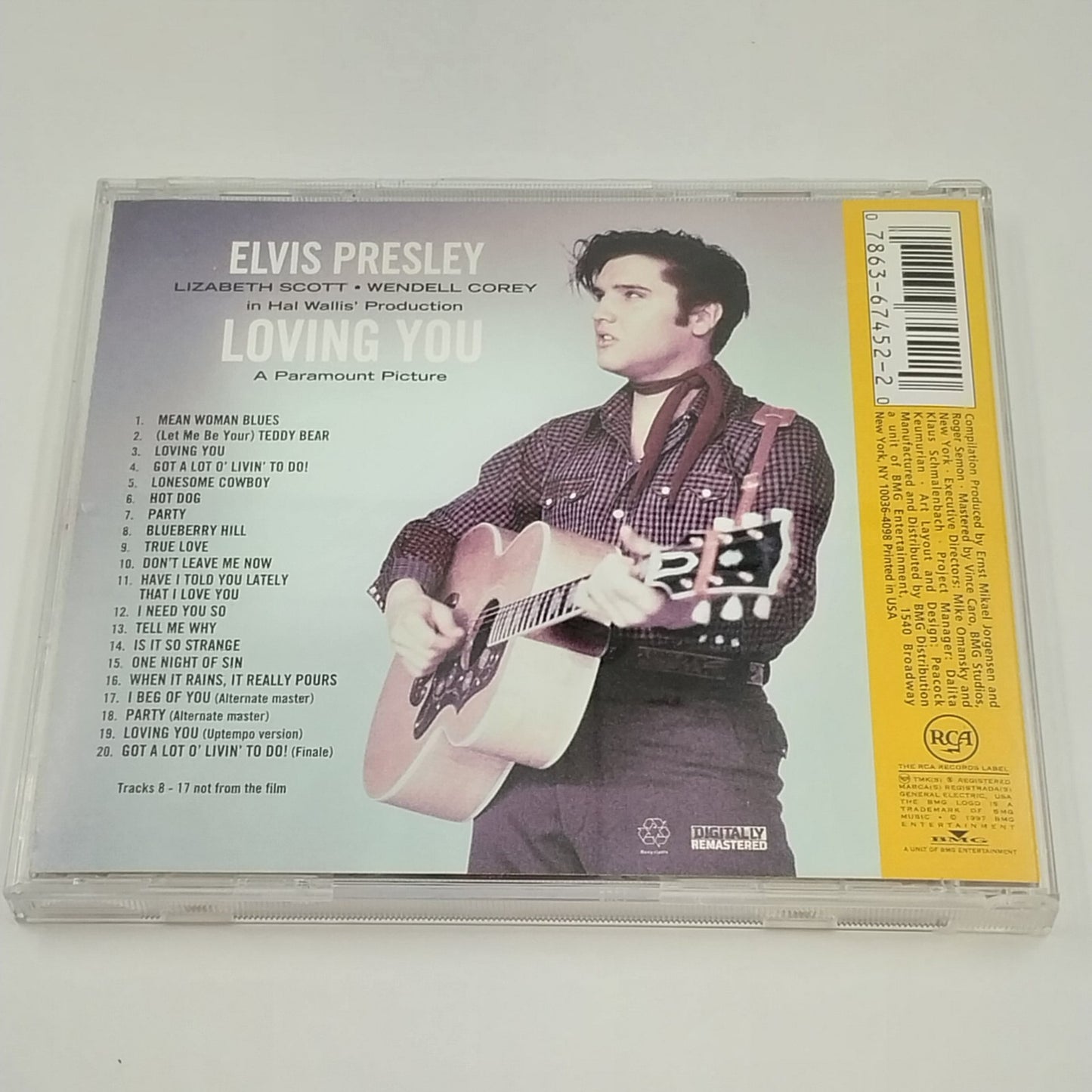 Loving You By Elvis Presley Original Soundtrack CD 1997 Plus 10 Bonus Tracks RCA