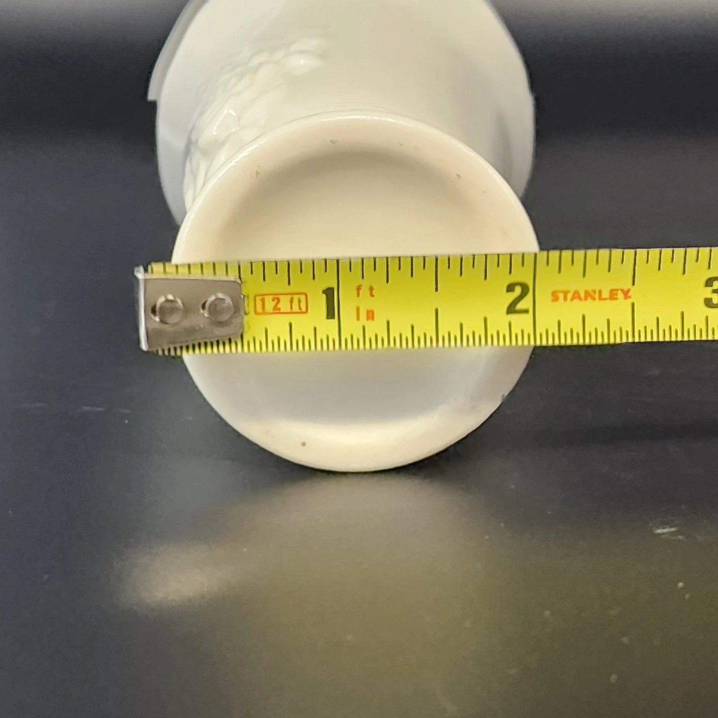 Lenox Embossed Roses Special Bud Vase Cream China Gold Ruffled Trim 4" Vintage