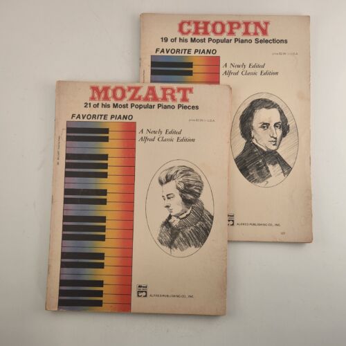 Mozart and Chopin Songbooks 40 of Their Most Popular Piano Pieces Sheet Music