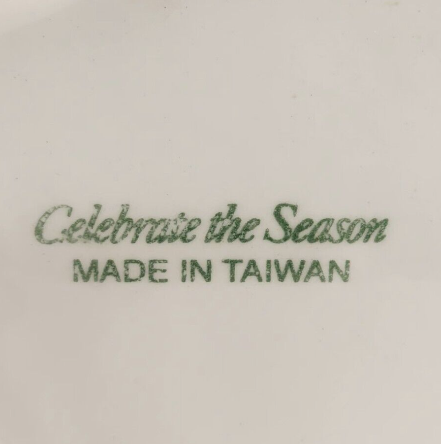 Santa Claus and Elf Cookie Jar Ceramic Christmas 12"h by Celebrate the Season