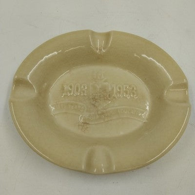 Rookwood Pottery Oval Ashtray 50 Years of Service to Education 6.5" Crazed 1953