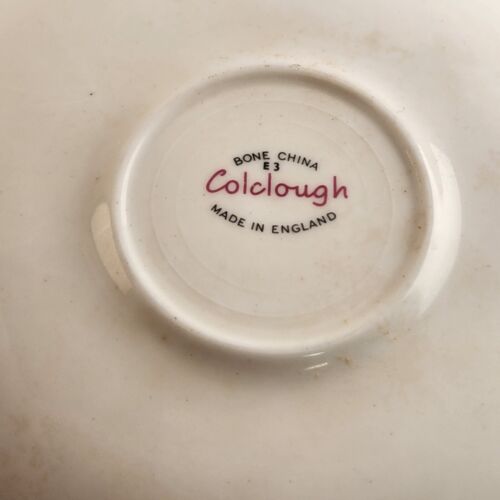 Colclough England Bone China Tea Cup & Saucer Floral Gold Rim