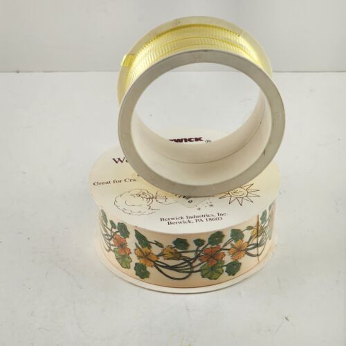 Lot of 15 Rolls Holiday Christmas Ribbons Curling Polyester Floral 8 Full Spools