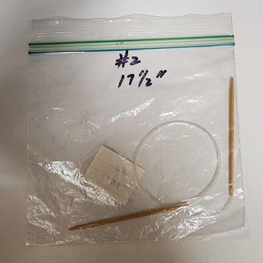 Circular Knitting Needle Bamboo Plastic Metal Size 0 - Size 7 Length 16" - 32"