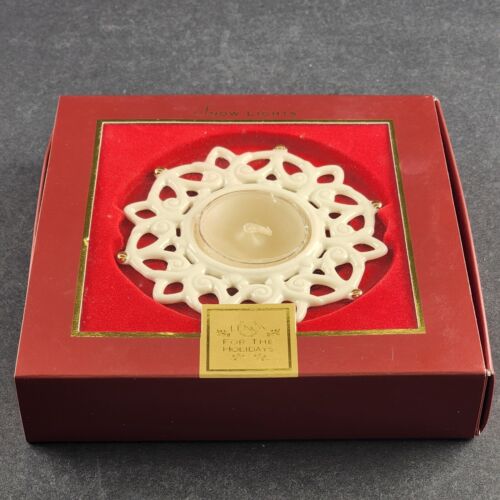 Lenox Snow Lights For the Holidays Shine Votive Tealight Holder New in Box