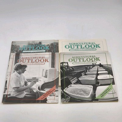 Lot Of 4 Agricultural Outlook Month Of January February March April 1990