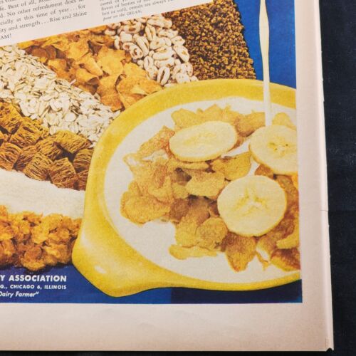 American Dairy Association Pour On The Cream First in Food 1948 Vintage Print Ad