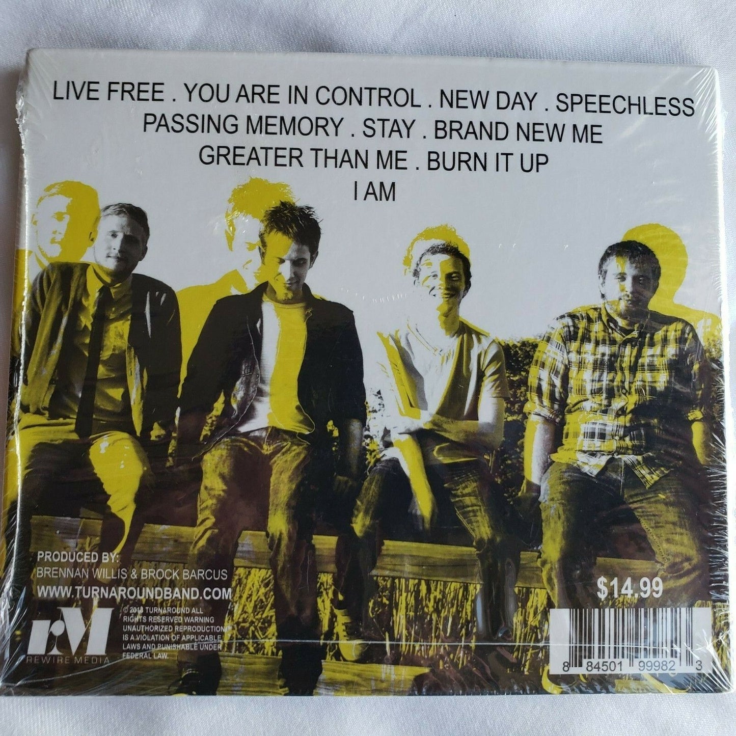 Live Free by Turnaround CD 2013 Rewire Media New Sealed Album