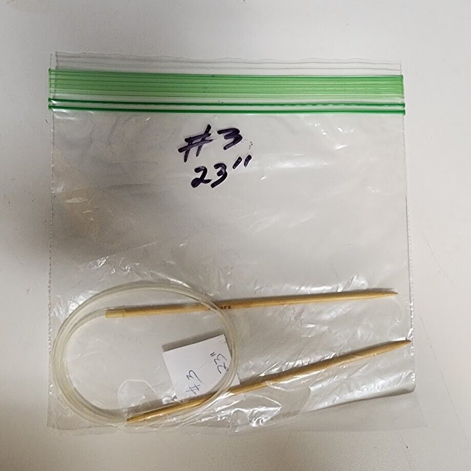 Circular Knitting Needle Bamboo Plastic Metal Size 0 - Size 7 Length 16" - 32"